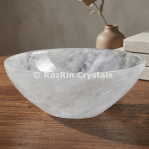 Cuenco de Amor Tallado y Grabado en Cuarzo Cristal y Ágata para Decoración del Hogar - Product Image 2