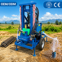 Machine de forage de puits d'eau portable de 200 m de profondeur, vente directe