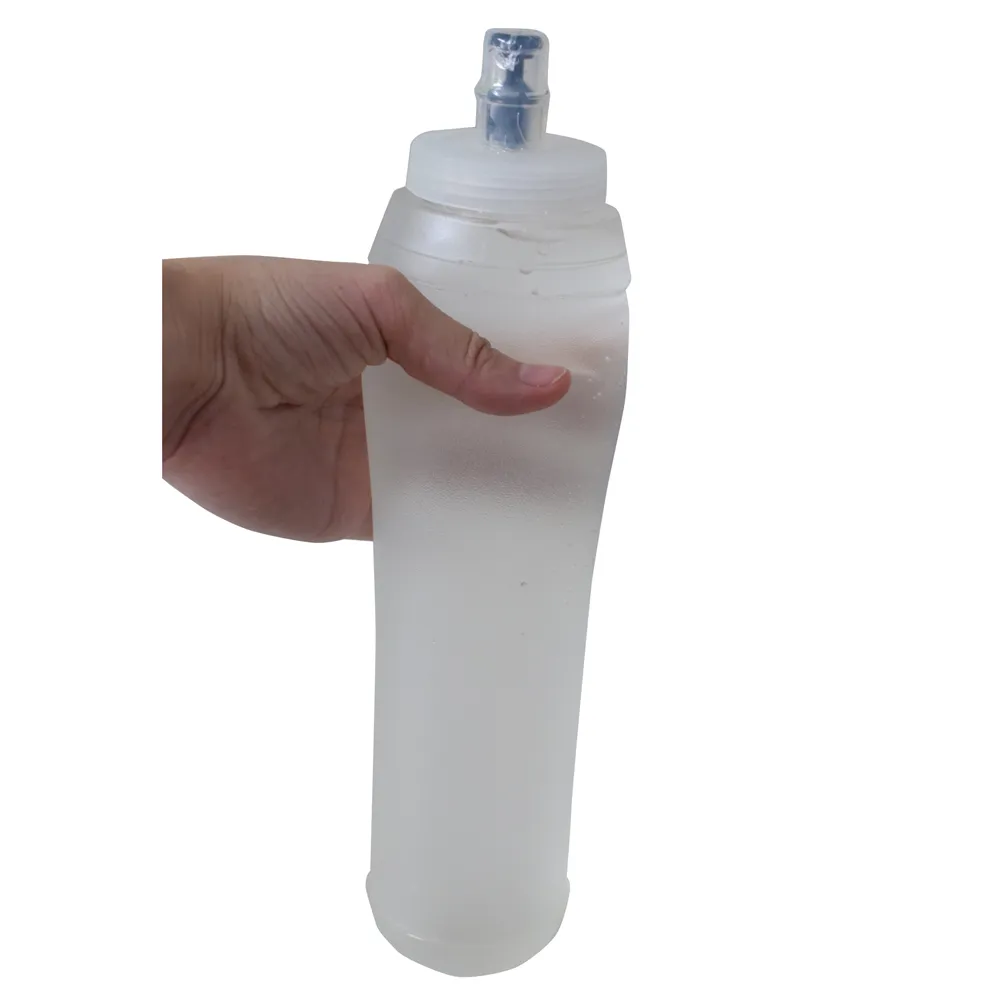 collapsible bottle foldable water bottle garrafa de agua collapsible silicone folding sport soft flask bpa free survival