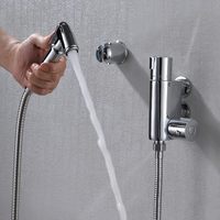 Meilleure Vente : Ensemble de Douche Bidet Thermostatique de Luxe en Or Brossé avec Douchette à Main pour Toilettes, Hygiène Personnelle et Douche Musulmane
