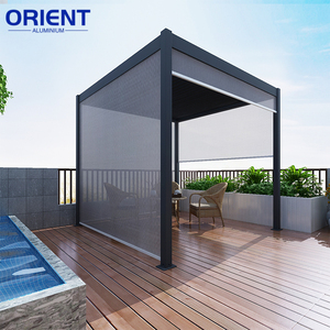Pérgola Bioclimática para Jardín con Techo de Doble Capa, Fácil de Montar, Control Remoto, Material Ligero, Protección Solar - Product Image 4
