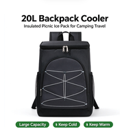 Sac à dos isotherme 20L moderne et souple, étanche, pour glace sèche, camping, pêche, plage, randonnée, extérieur, vin