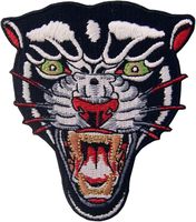 Parche Termoadhesivo de Tela Chenille Bordado con Pantera Negra Rugiente, Ecológico, para Mochila, Chaqueta, Motocicleta