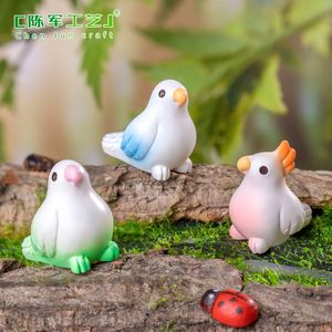 Nouveaux produits transfrontaliers Weij : Petits perroquets mignons, aménagement paysager en mousse, accessoires décoratifs DIY, bibelots de bureau et de voiture - Product Image 3