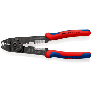 KNIPEX 97 21 215 B Alicates de crimpado con mangos multicomponentes lacados en negro 230 mm - Product Image 2