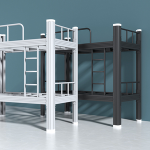 Lit superposé en métal durable à double couche avec barrière de sécurité pour adolescents et adultes - Product Image 6