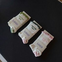 Chaussettes de Pilates personnalisées à volants, service OEM, logo personnalisé, chaussettes antidérapantes pour studio de yoga et entraînement