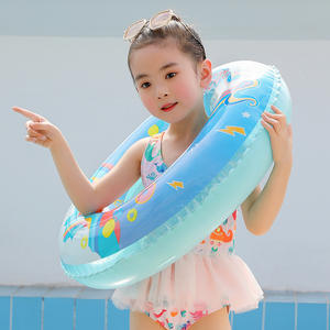 Anillo de natación inflable para niños Inf Kelukeya, diseño de unicornio de dibujos animados, flotador para piscina para niños de 5 a 7 años - Product Image 2