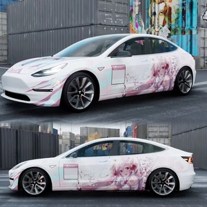 Vinilo Decorativo para Vehículos NIKO, Diseño Japonés con Temática de Anime, Vinilo para Decoración Lateral de Automóviles, Diseño Itasha JDM - Product Image 2