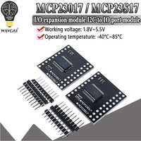 Módulo de interfaz de serie MCP23017 IIC I2C SPI MCP23S17, expansor bidireccional de 16 bits, i/o, pines, 10Mhz