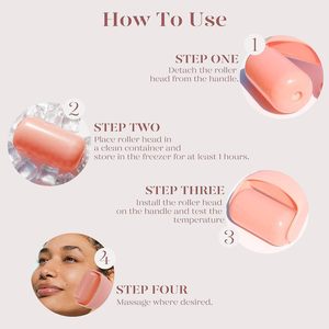 Ice <b>Roller</b> for Face Cold Therapy Facial Massager Reduce Puffiness Tighten Pores Skin Care Beauty Tool Reusable Ice Face <b>Roller</b> - Product Image 3