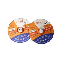Disque T27-Grinding 230x6x22.23mm 9 1/4 pouces disque de meulage pour métal, 80 m/s 9 pouces disque de meulage en métal pour meuleuse d'angle portable