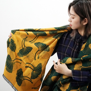 Colección de Invierno de Lujo 2026, Ponchos para Mujer, Logotipo Personalizado, Chal de Pashmina Sintética, Manta de Imitación de Cachemira Estampada con Borlas - Product Image 4