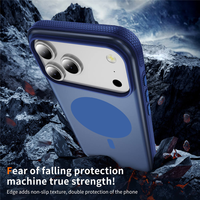 Coque magnétique semi-transparente givrée pour iPhone 18 17 16 Pro Max, compatible avec la charge sans fil, antidérapante, résistante aux chutes et anti-traces de doigts