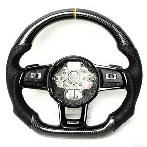 Volant de direction en carbone brillant pour VW <span class=keywords><strong>Golf</strong></span> <span class=keywords><strong>GTI</strong></span> GTD GTE Mark 5 6 <span class=keywords><strong>7</strong></span> R MK7.5 <span class=keywords><strong>R32</strong></span> - Product Image 1