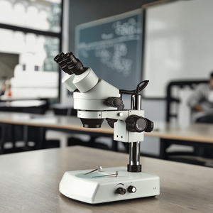 Microscopio estéreo binocular/<span class=keywords><strong>trinocular</strong></span> con configuración estándar de aumento de zoom continuo 7X-45X - Product Image 3