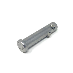 Pasador de seguridad de acero inoxidable con muesca personalizada, pulido y plateado, de accionamiento unidireccional, rosca 10-32 - Product Image 2