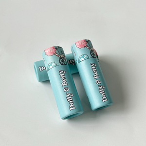 หลอดกระดาษแข็งทรงกระบอกแบบย่อยสลายได้หลอดกระดาษลิปบาล์มบรรจุภัณฑ์เครื่องสำอางหลอดลิปสติกสีเงิน - Product Image 3