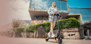 Patinete eléctrico plegable KuKirin G2 Pro con nueva pantalla a color, poste ajustable, batería de 48V y 58 km de autonomía. - Product Image 6