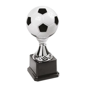 H 220 MM cristallo acrilico e plastica trofeo pallone da calcio per premi fiera omaggi regali di benvenuto per l'assicurazione - Product Image 1