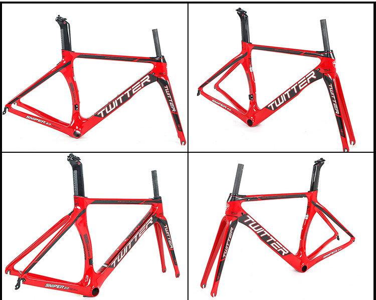 Twitter Sniper Carbon Fiber Road Bike Frames - Durable