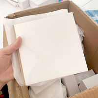 Carreaux de Céramique Émaillés Blancs Vierges Hautement Brillants pour Sublimation, Cadres Photo, Médailles – Matériau Porcelaine pour Sols Intérieurs