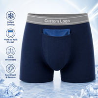 Caleçons Boxers OEM Stay Cool Comfort avec 2 Packs de Gel Amovibles, Poche Avant pour Insertion, Idéaux pour Sauna, Post-Opératoire et Usage Quotidien