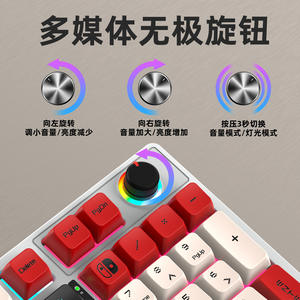 Clavier mécanique K98, 98 touches, filaire, rétroéclairage RGB, périphérique de jeu, clavier complet sans conflit, programmable - Product Image 5