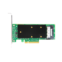 Kartu HBA Broadcom 9400-16i LSI SAS3416 16-Port PCIe 3.0 X8 12Gb/s Tri-Mode untuk Server, Pengontrol Penyimpanan SAS SATA NVMe