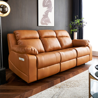 Canapé inclinable électrique personnalisable, moderne, 3 places, en cuir synthétique, meubles de salon avec USB, canapé inclinable électrique de loisirs