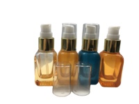 Bunte 20ml Glas pumpen flasche für Flüssig seife mit Siebdruck Glas kosmetik flasche für Lotion serum