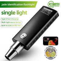 Lampe torche porte-clés en alliage d'aluminium pour la vente en gros, lumière UV violette 365nm, identificateur de gemmes, 700 lumens, rechargeable, portée 100-200M