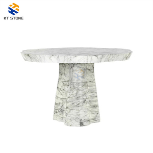 Tables à <span class=keywords><strong>manger</strong></span> en marbre avec étagère de rangement, table à <span class=keywords><strong>manger</strong></span> en pierre avec étagère inférieure <span class=keywords><strong>pour</strong></span> la <span class=keywords><strong>salle</strong></span> à <span class=keywords><strong>manger</strong></span>, la <span class=keywords><strong>cuisine</strong></span>, l'appartement, meubles de maison - Product Image 3