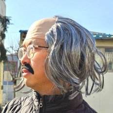 Perruque drôle blanche audacieuse (WFGG3NU) pour Cosplay Costumes Postiche amusant - Product Image 1