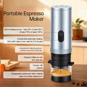 Macchina per Caffè Espresso Portatile Mini 20 Bar con USB, 3 in 1 Macchina per Caffè da Auto Autoriscaldante, per Caffè Macinato e Capsule (NS&DG) - Product Image 6