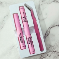 Kit professionnel de colle et de dissolvant pour cils, pour extensions de cils en grappe, faux cils, usage en salon de beauté