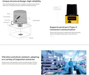 Akusense Smart Tof Lidar Scanner Dieptesensor Leverancier AS-21C Radar Afstandssensor Voor Drones Robots En Autonome Voertuigen - Product Image 3