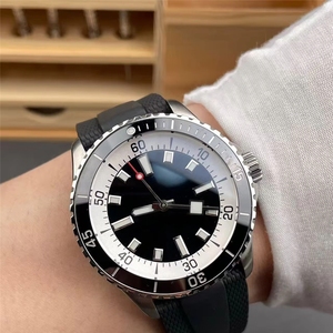 นาฬิกาข้อมือสแตนเลสสตีลแบบอัตโนมัติพร้อมโลโก้สั่งทำพิเศษ - กันน้ำ หรูหรา สปอร์ต ดีไซน์นักดำน้ำ พร้อมปฏิทินและคุณภาพสูง - Product Image 2