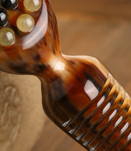 Masajeador corporal con forma de loto para espalda y piernas, masajeador de acupuntura con forma de cuerno, tendón gua sha - Product Image 4