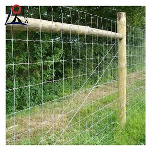 Low carbon steel farm sheep wire mesh field fence roll 2m*50m fixed knot woven fence mesh