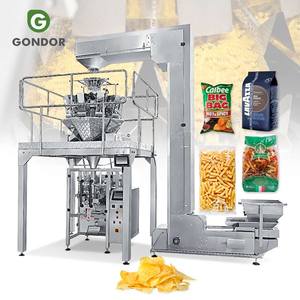 Máquina de envasado vertical VFFS para galletas, chips, partículas, mini y pequeños productos envasados en bolsas, para palomitas de maíz y café. - Product Image 1