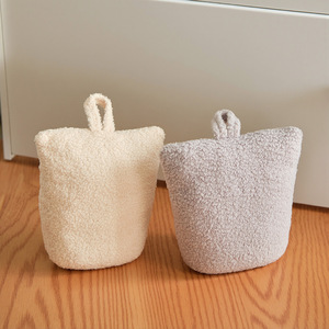 Tope de puerta para decoración del hogar, tela de lino y algodón, diseño minimalista, bola anticolisión para decoración del hogar, restaurante, bar - Product Image 1