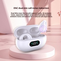 Klip Telinga untuk Headset 6.1 Nirkabel Tanpa Konduksi Tulang Pengurang Kebisingan Tahan Air Silikon Lembut Pengait Telinga Olahraga