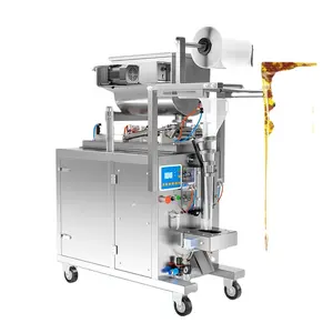 Machine à emballer automatique de sachets de 10ml 20ml 50ml 70ml 100ml sauce en pâte vin blanc chocolat liquide miel