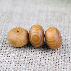Cuentas de madera de ciprés envejecido de 8x11mm, cuentas redondas sueltas para hacer pulseras, accesorios para cuentas de oración budistas DIY - Product Image 3