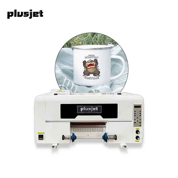 Plusjet Factory Outlet A3 UV-Dtf-PJ-30W3 mit Epson XP600 TX800-Druckkopf UV-DTF-Drucker