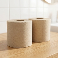 Papier toilette en bambou biodégradable, durable, naturel, doux, résistant, écologique, sans danger pour les fosses septiques, pour la maison et la salle de bain, OEM ODM