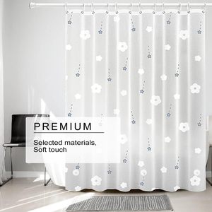 PEVA <b>Waterproof</b> Mildewproof Bathroom Drape Geometric Checker Shower <b>Curtain</b> - Product Image 2