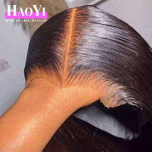 Perruque sans colle en dentelle HD pré-coupée 13x6, cheveux vierges bruts, perruques en cheveux humains avec dentelle frontale HD 13x4, ondulation profonde/d'<span class=keywords><strong>eau</strong></span>, vente en gros - Product Image 2