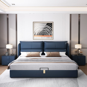 Mobilier <span class=keywords><strong>de</strong></span> Chambre Queen Size Belle et <span class=keywords><strong>de</strong></span> Vraie Qualité, Lit Double Moderne <span class=keywords><strong>de</strong></span> Luxe, Nouveau <span class=keywords><strong>Type</strong></span> - Product Image 1